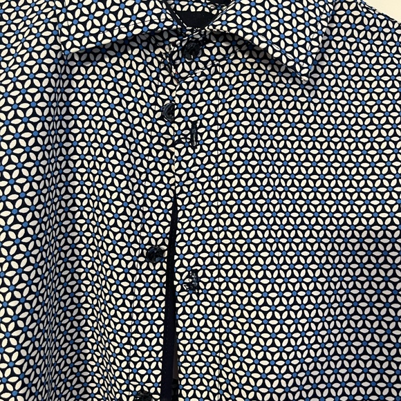 Blue Stone Collection Button Front Shirt Blue Floral Modern Fit NWT MSRP $149 SM - Picture 3 of 12